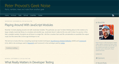 Desktop Screenshot of peterprovost.org